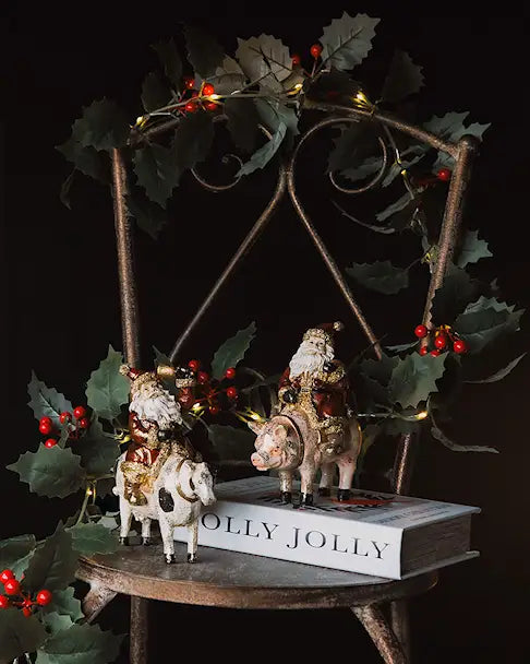 Holly - Orjanlaakeriköynnös LED-valoilla, 1,7 m