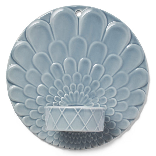 Seinälampetti isolle lämpökynttilälle Harlequin Vaalea harmaansininen - Papanella