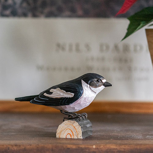 DecoBird Kirjosieppo - Pied Flycatcher