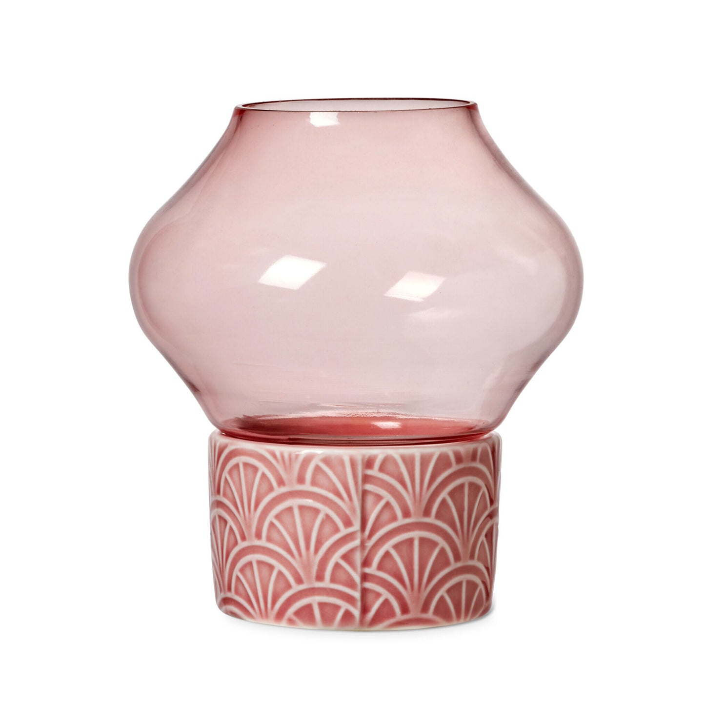 Kynttilälyhty Sunburst Hurricane Roosa Blush - Pipanella