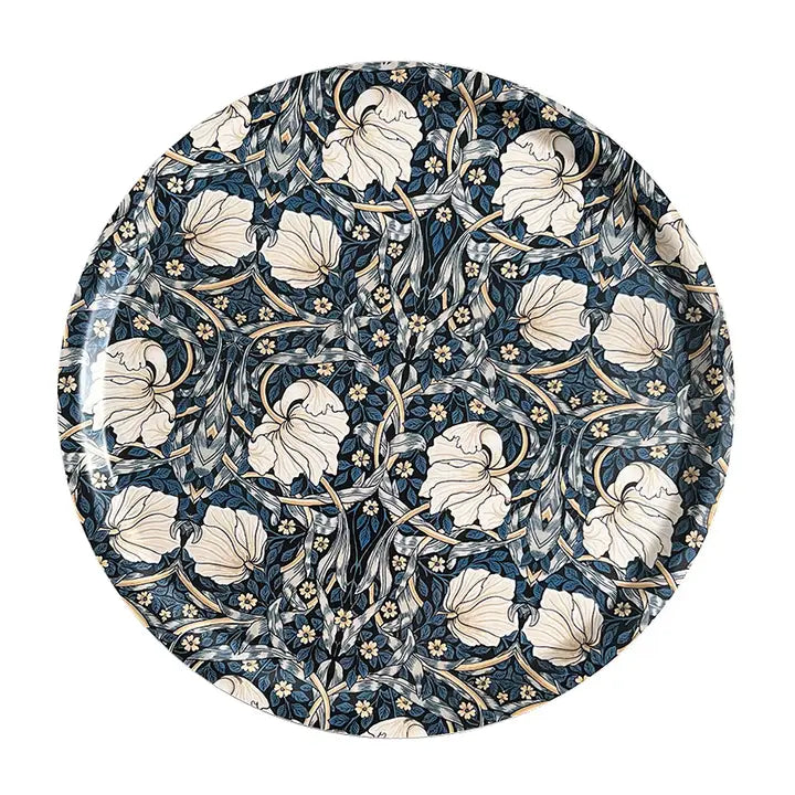 Pyöreä Tarjotin William Morris Pimpernel sininen 38 cm