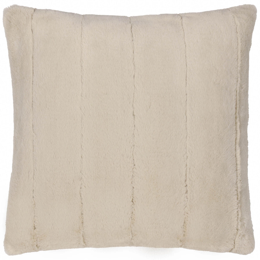 Tekoturkis tyynynpäällinen Oat  - Vaalea beige 45 x 45 cm