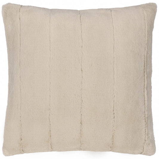 Tekoturkis tyynynpäällinen Oat  - Vaalea beige 45 x 45 cm