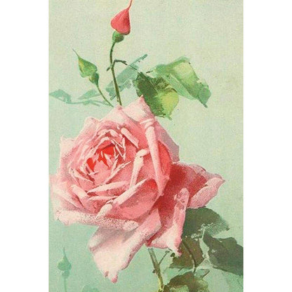 Postikortit peltirasiassa - Vintage Flowers