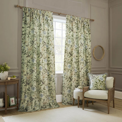 Tyynynpäällinen Porcelain Garden Salvianvihreä 50 x 50 cm