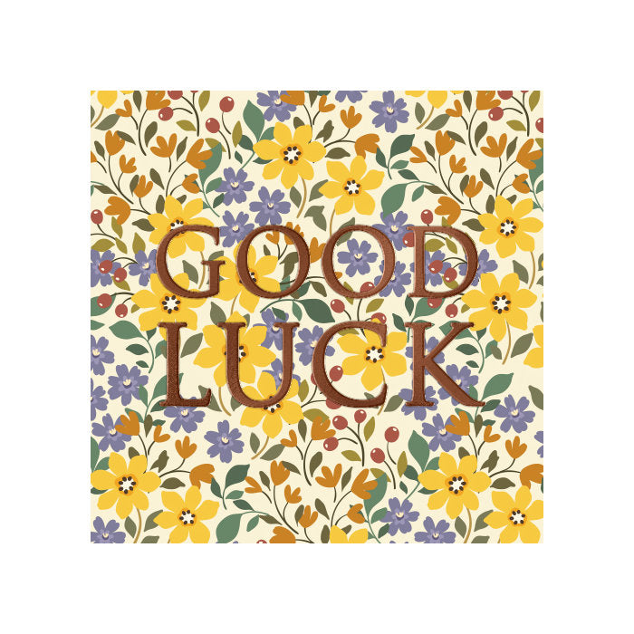 Good luck pieni kaksiosainen kortti 7.5 x 7.5 cm