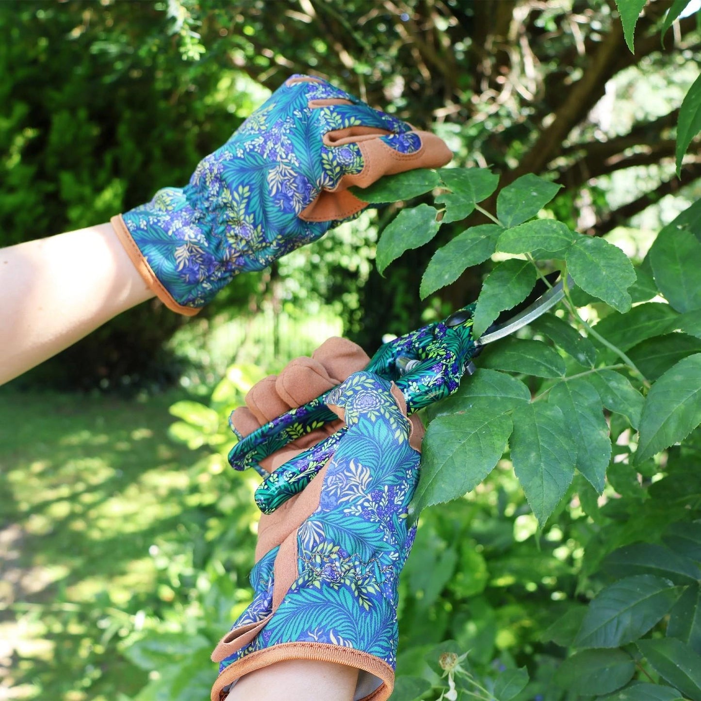 Puutarhakäsineet William Morris Larkspur tummansininen