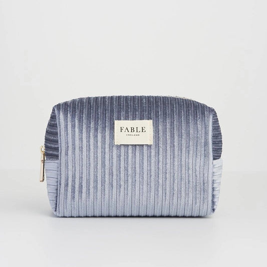 sametti meikkilaukku sininen