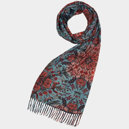 värikäs kettu huivi