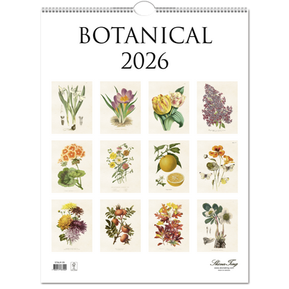 Seinäkalenteri 2026 Botanical