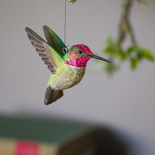 DecoBird Rubiinipartakolibri 2 kpl - Anna's Humingbird