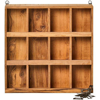 Lokerohylly / postihylly vintage puinen 60 x 60 cm