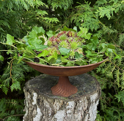 Ruosteinen malja, halkaisija 29 cm