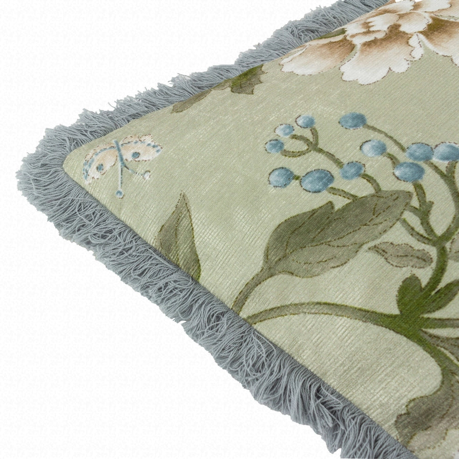 Tyynynpäällinen Porcelain Garden Salvianvihreä 50 x 50 cm