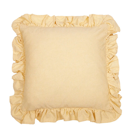 Tyynynpäällinen röyhelöllä Keltainen 45 x 45 cm