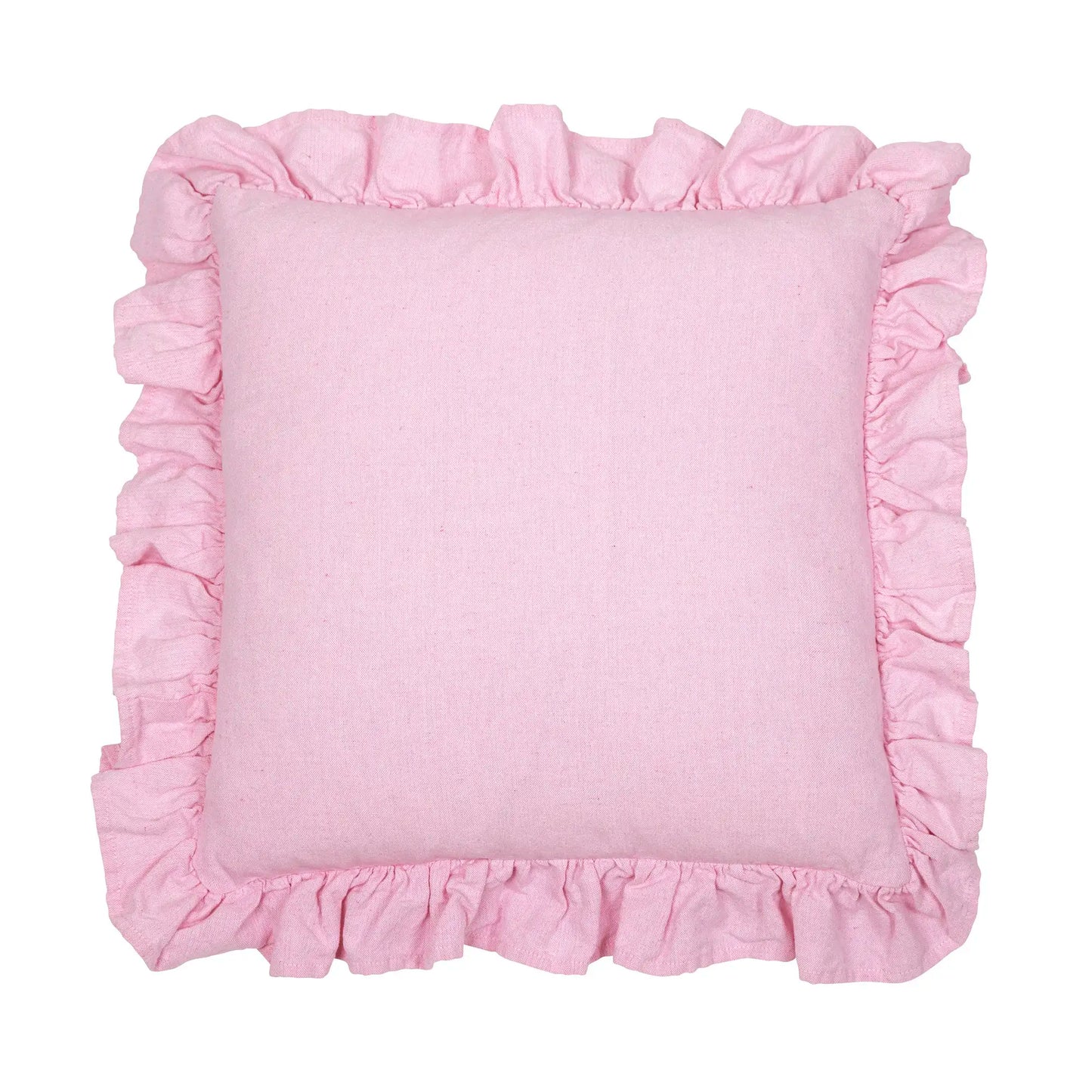Tyynynpäällinen röyhelöllä Roosa 45 x 45 cm