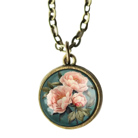 Vintage peony - Pioni kaulakoru