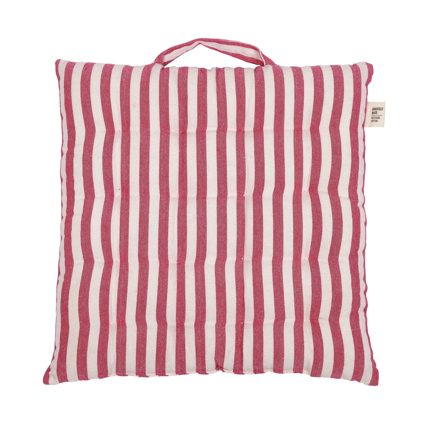 Istuintyyny raidallinen fuksia 38 x 38 cm