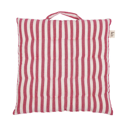 Istuintyyny raidallinen fuksia 38 x 38 cm