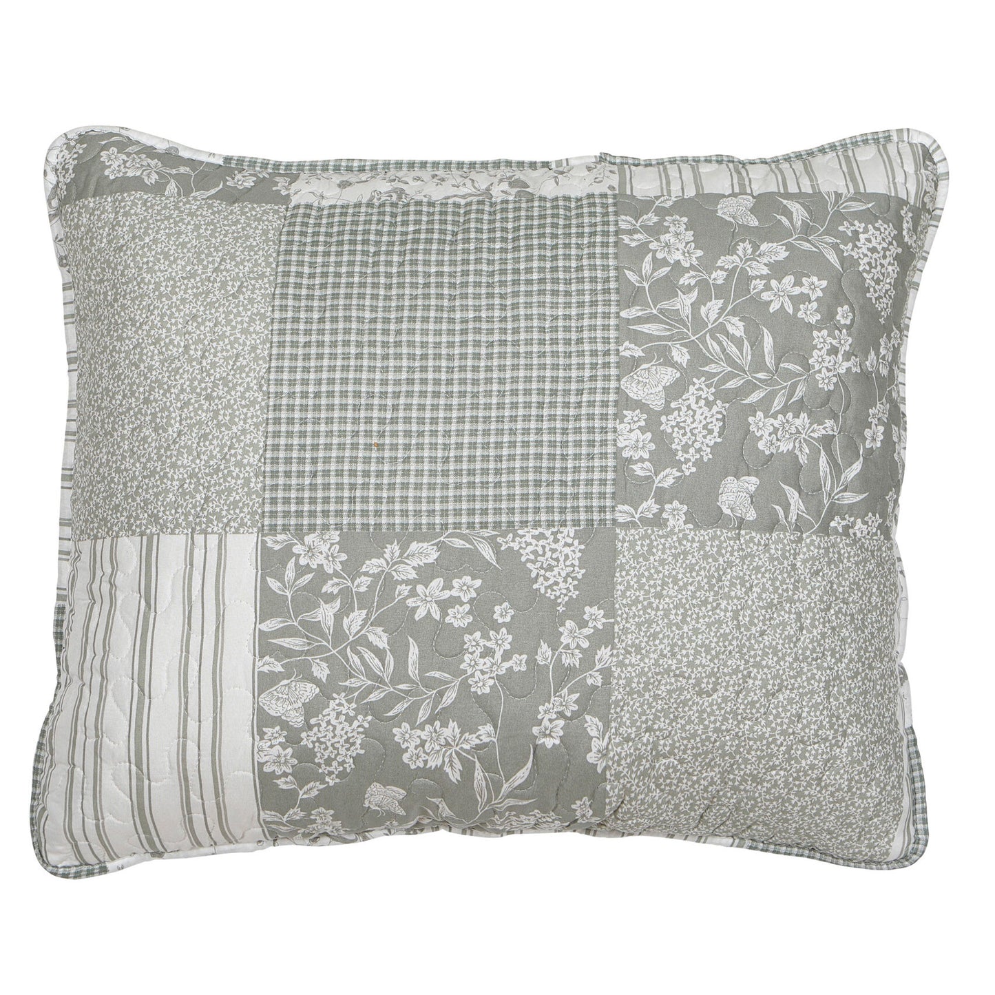 Tyynynpäällinen Harmaa tilkkukuvio 50 x 60 cm
