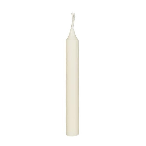 Ohut kruunukynttilä 13 mm kermanvalkoinen 12 kpl paketti
