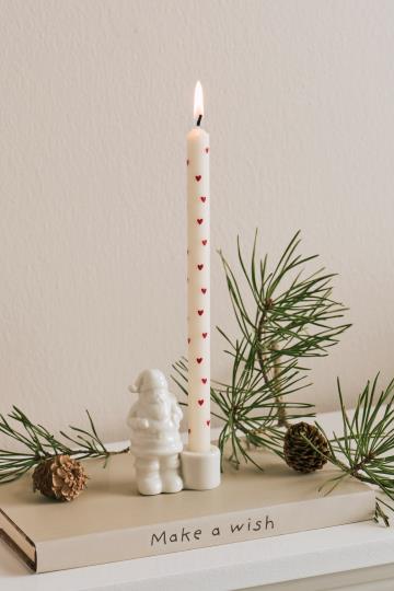 Ohut kruunukynttilä 13 mm sydän