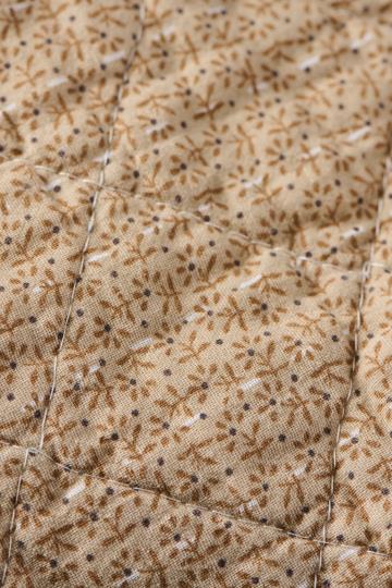 Puuvillatäkki Beige kukkakuvio - Indian Sari 130 x 180 cm
