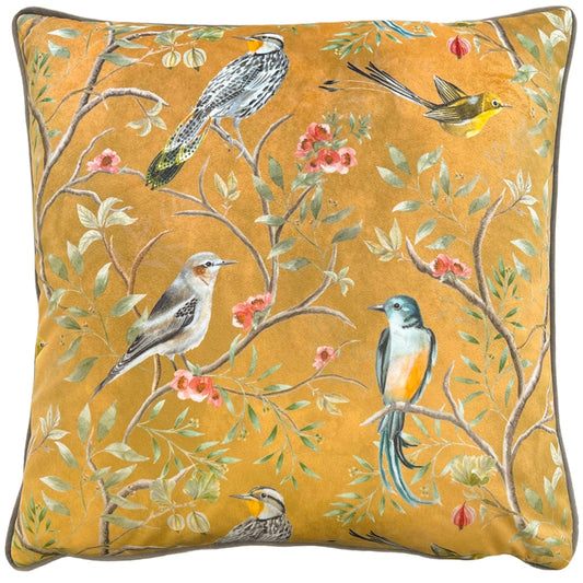 Tyynynpäällinen Orient Chinoiserie keltainen 43 x 43 cm