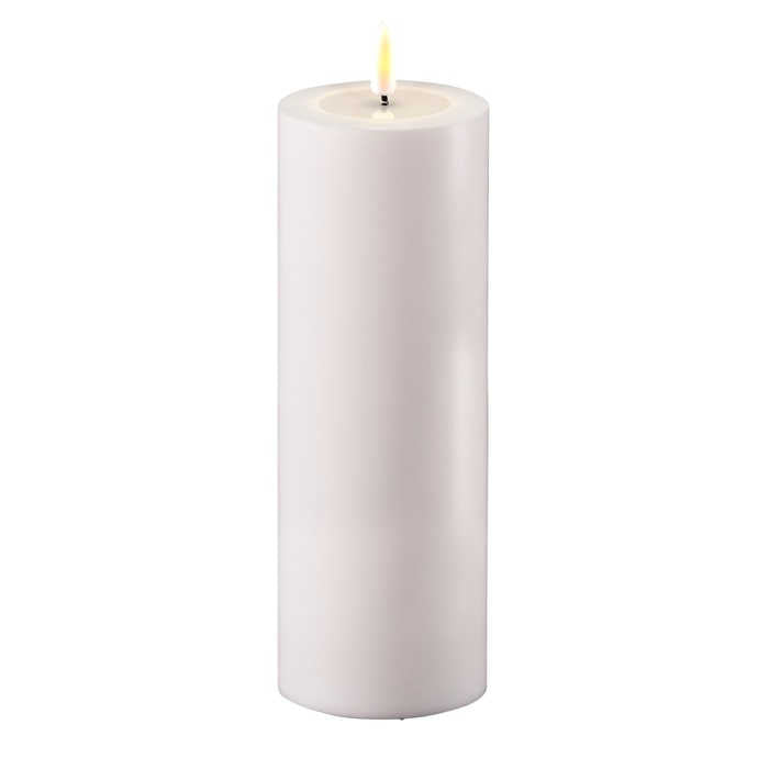 Led-kynttilä Valkoinen halk. 7,5 cm