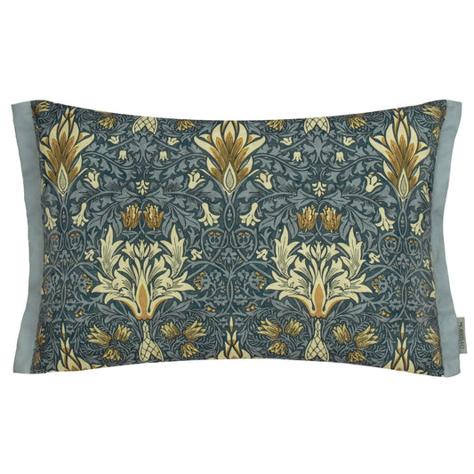 Tyynynpäällinen joka sopii ulkokäyttöön William Morris Snakeshead sininen 40 x 60 cm
