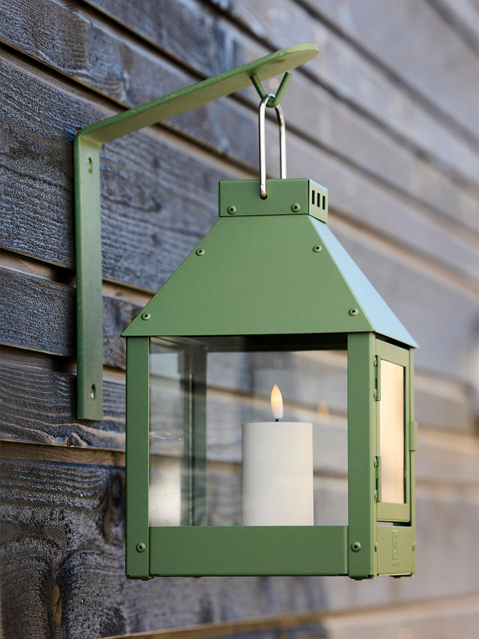 Lyhty Oliivinvihreä 27 cm - Mini Quadro