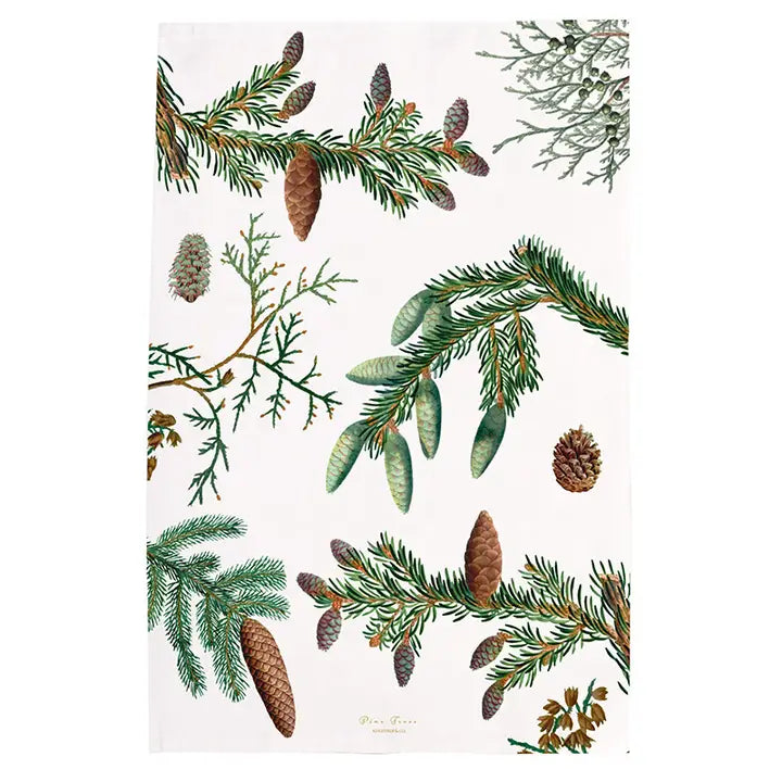 Keittiöpyyhe Kävyt - Pine trees