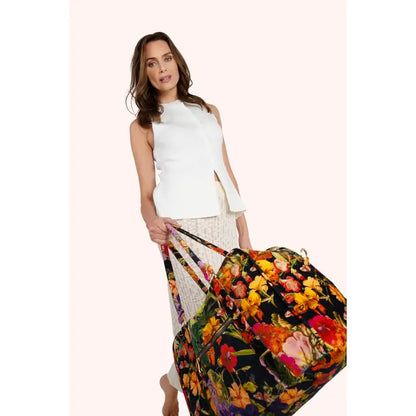Vetoketjullinen weekender kassi Midnight Posy