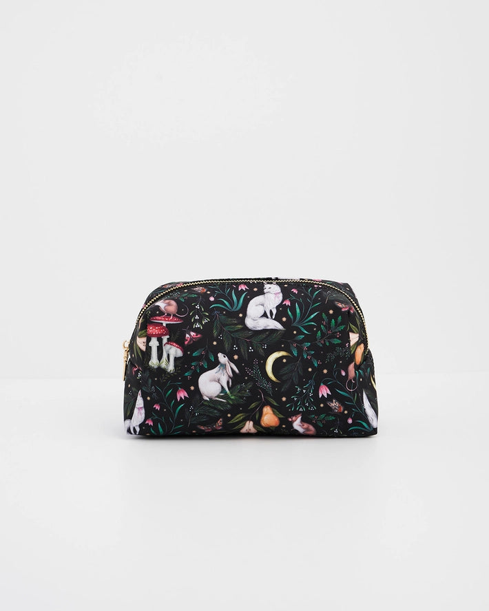 Meikkilaukku / pussukka Floral Niva vihreä