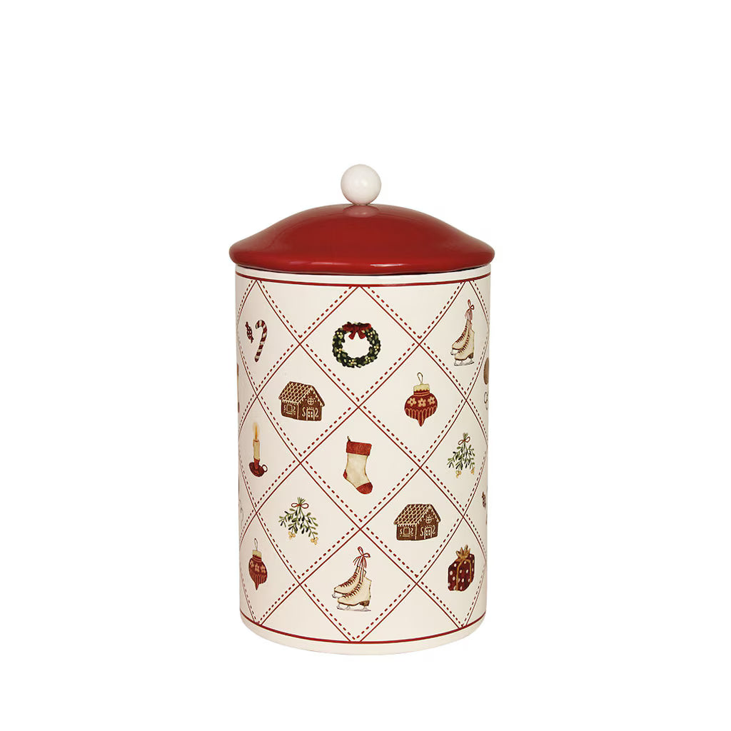 Peltipurkki joulukuviollinen - Cristmas Time, halkaisija 10 cm