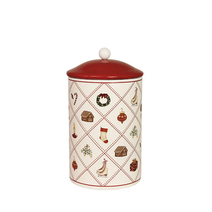 Peltipurkki joulukuviollinen - Cristmas Time, halkaisija 10 cm