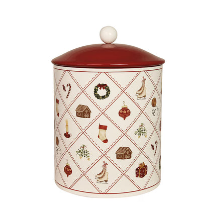 Peltipurkki joulukuviollinen - Cristmas Time, halkaisija 14 cm