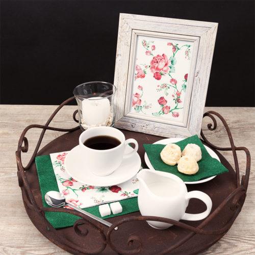 Servetti  Cottage roses 33 x 33 cm