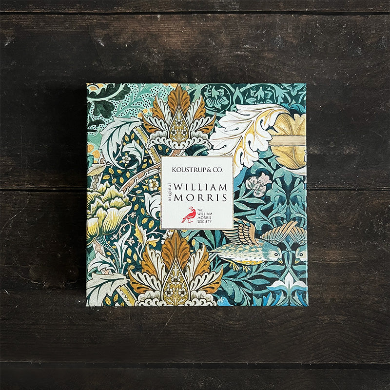 Silkkihuivi William Morris Strawberry Thief 90 x 90 cm