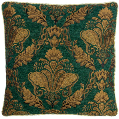 Tyynynpäällinen Jacquard chenille Emerald sinisenvihreä 45 x 45 cm