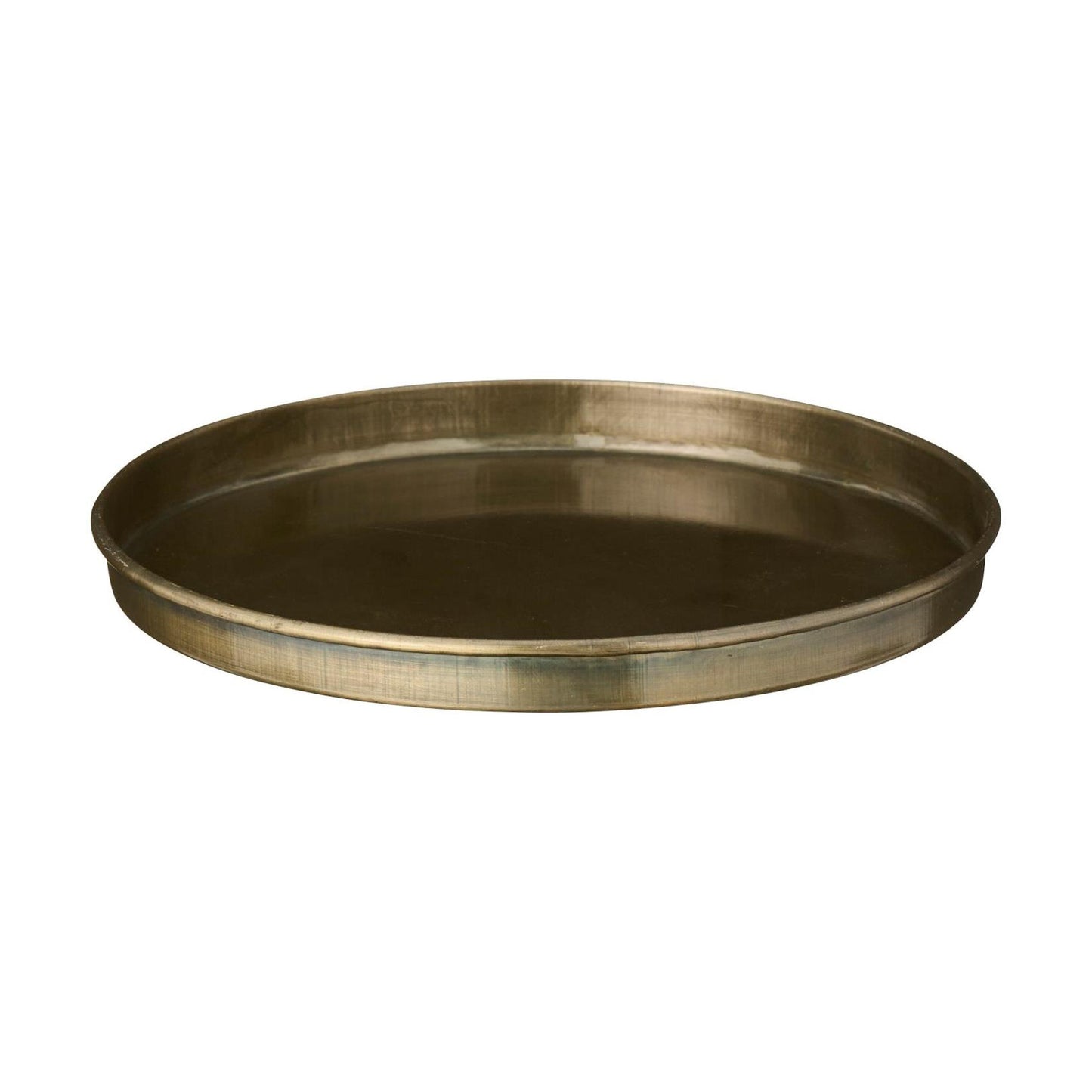 Metallitarjotin antiikkimessinki halkaisija 16 cm