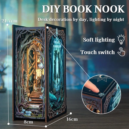 DIY Minimaailma kirjahyllyyn – The Gate of Wonderland Book Nook (sis. pölysuojan)