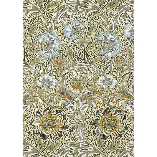 Iso kortti / taulu A5 William Morris Vihreä