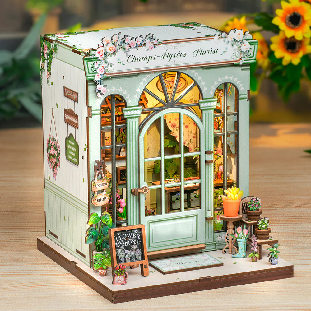DIY Minimaailma kirjahyllyyn – Champs-Élysées Florist Book Nook