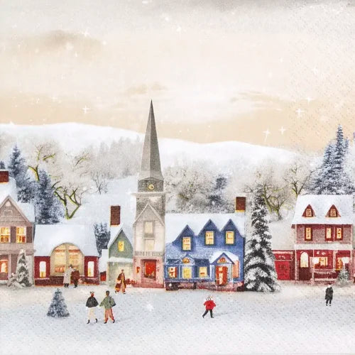 Servetti Joulukylä - Winter Wonderland 33 x 33 cm