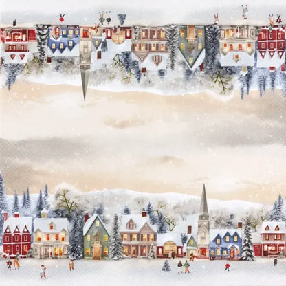 Servetti Joulukylä - Winter Wonderland 33 x 33 cm