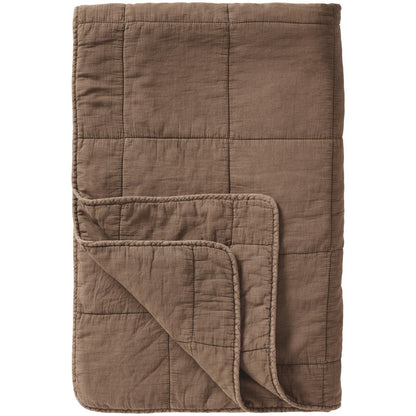 Torkkupeitto - Vintage quilt kivipesty 130 x 180 cm Ruskea - Truffle