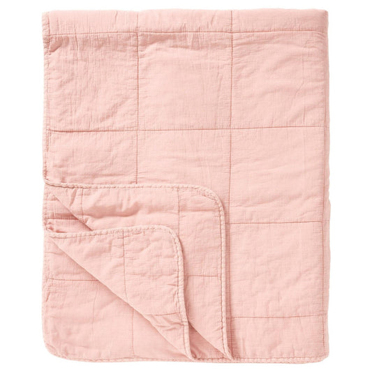 Päiväpeitto - Vintage quilt kivipesty 240 x 240 cm Vaaleanpunainen - Rose shadow