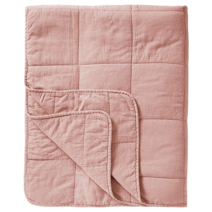 Päiväpeitto - Vintage quilt kivipesty 240 x 240 cm Vaaleanpunainen - Dusty Pink