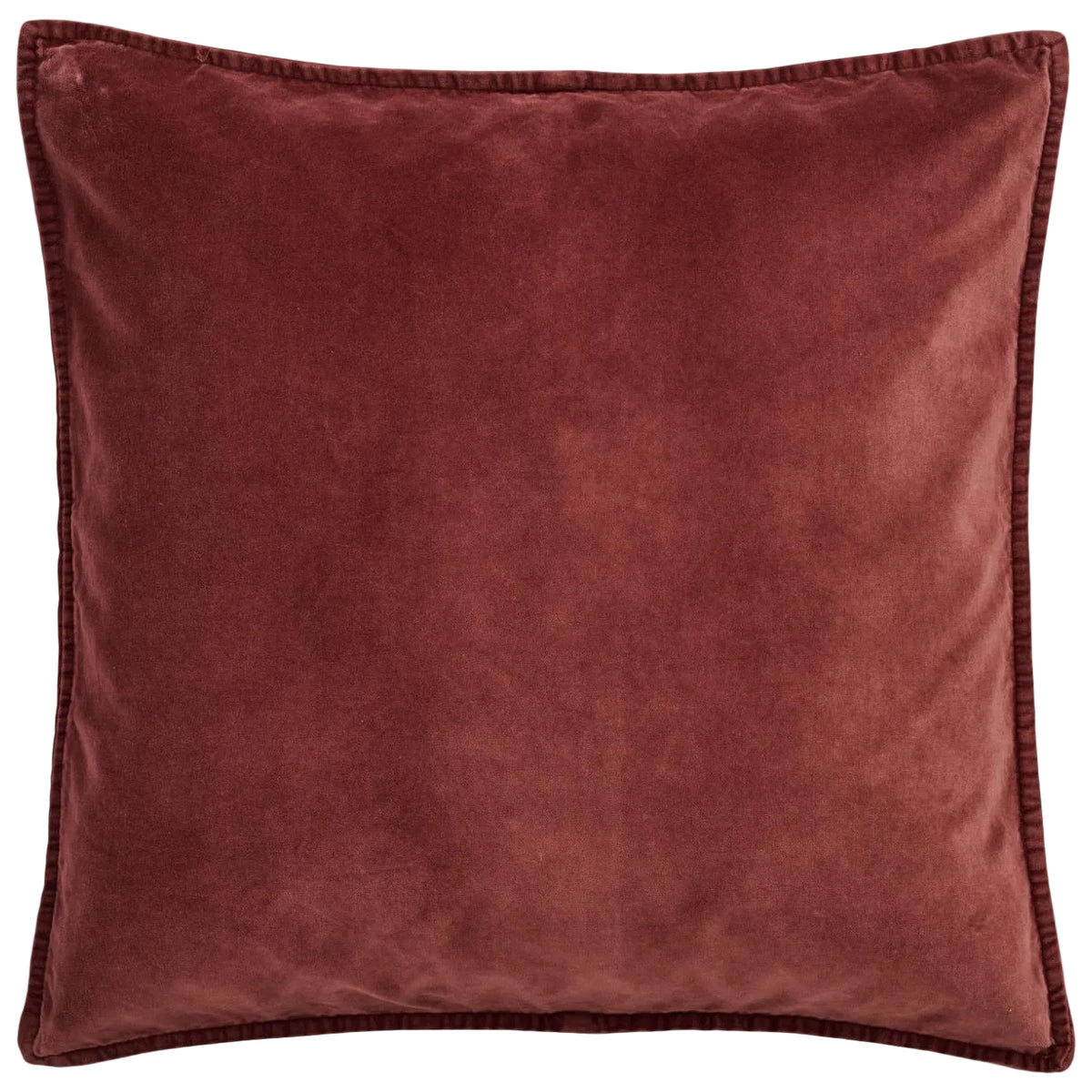 Samettityynynpäällinen Vintage – kuluneen näköinen Luumu - Dusty Plum 50 x 50 cm